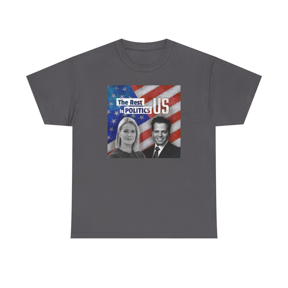 The Rest Is Politics US Tee | Political Campaign Illustration | The Rest is Politics Podcast - alternate angle 2, merchandise