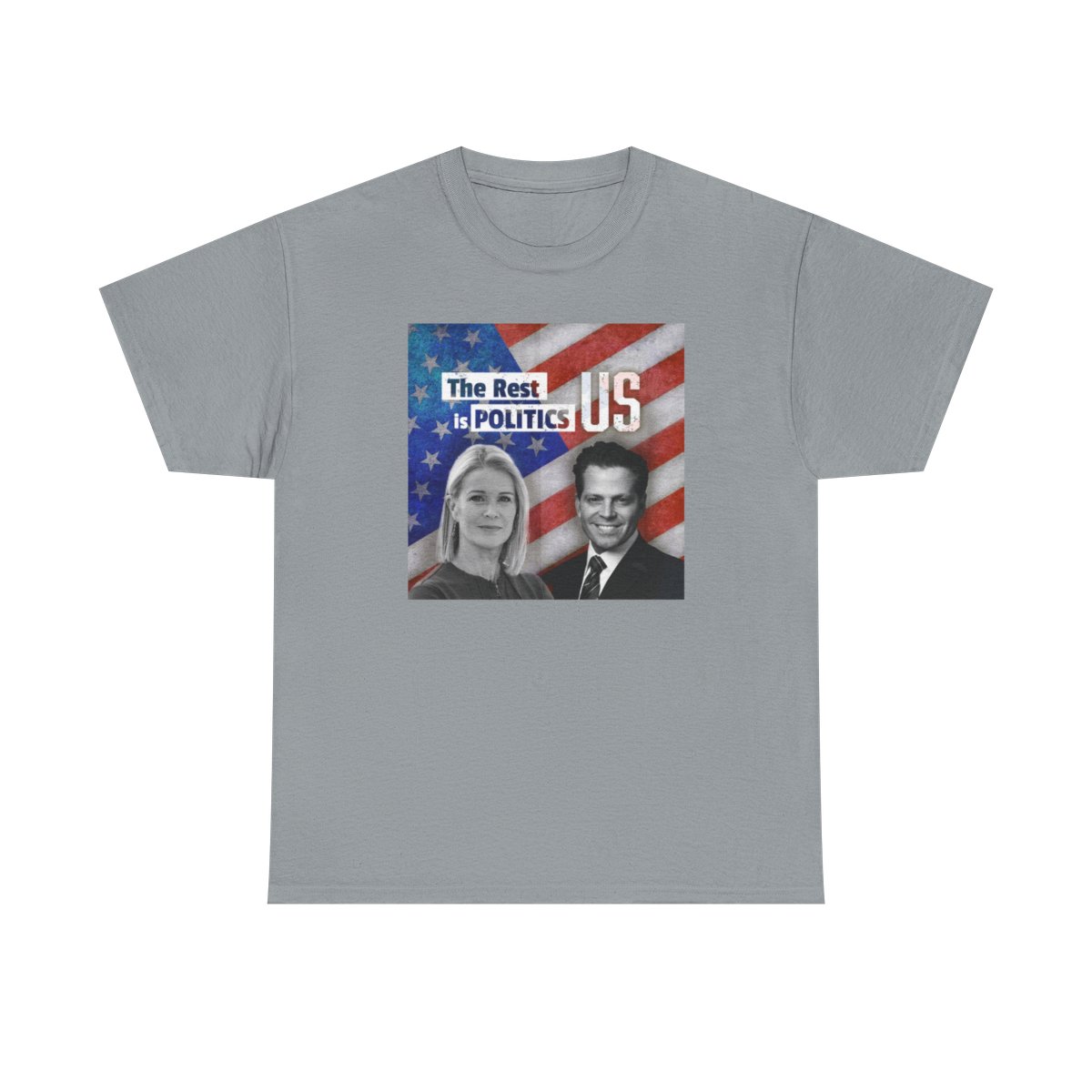 The Rest Is Politics US Tee | Political Campaign Illustration | The Rest is Politics Podcast - Official t-shirts merchandise