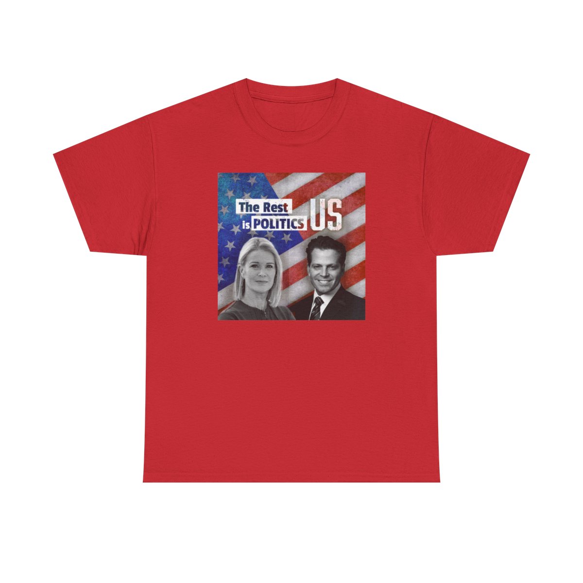 The Rest Is Politics US Tee | Political Campaign Illustration | The Rest is Politics Podcast - alternate angle 4, merchandise