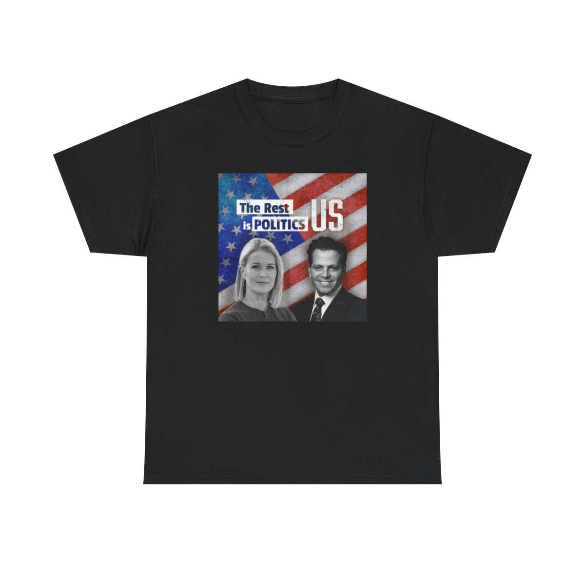 The Rest Is Politics US Tee | Political Campaign Illustration | The Rest is Politics Podcast