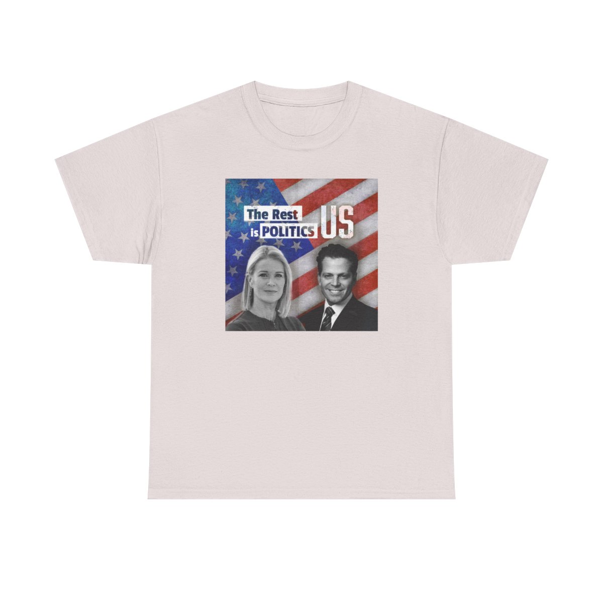 The Rest Is Politics US Tee | Political Campaign Illustration | The Rest is Politics Podcast - alternate angle 4, merchandise