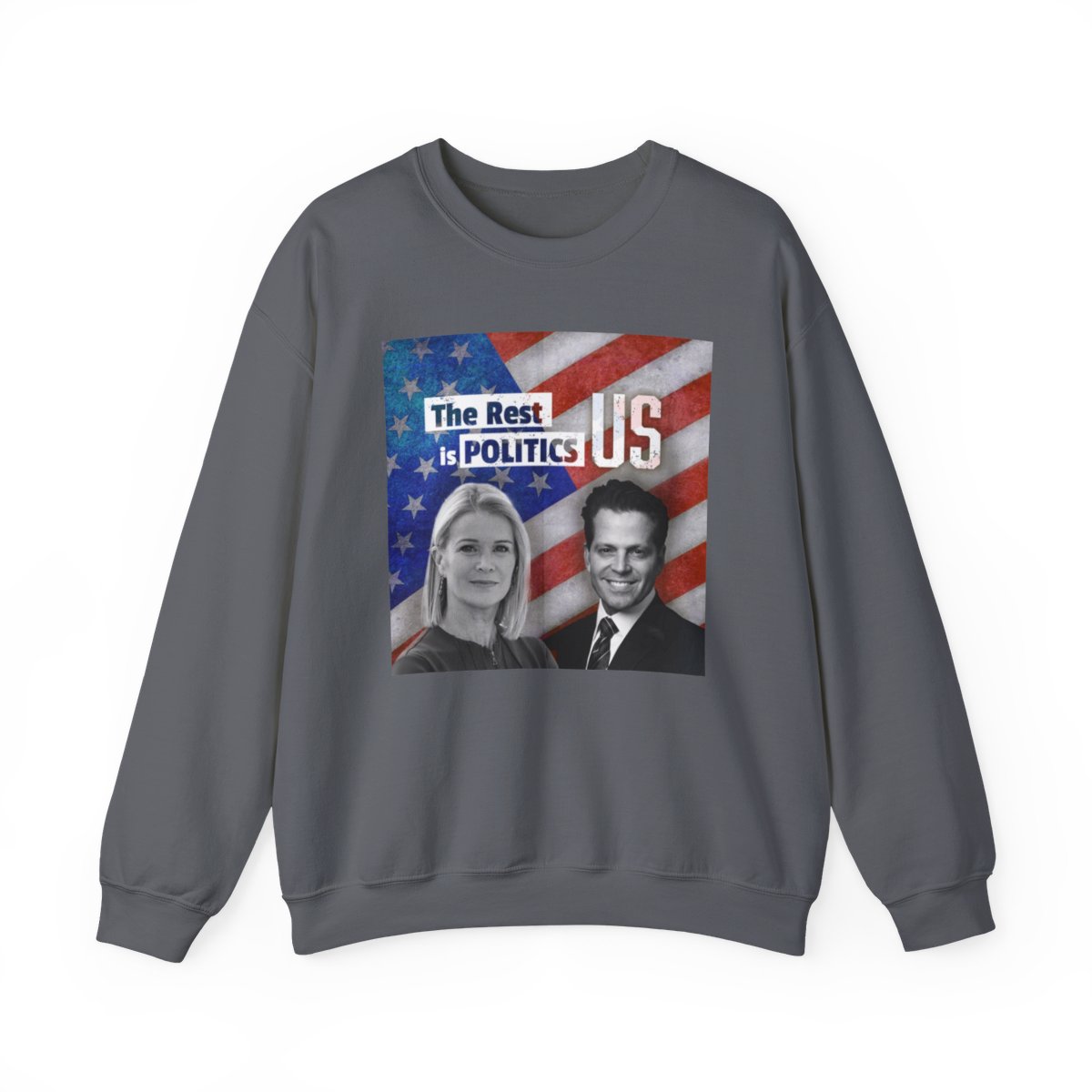 The Rest Is Politics US Sweatshirt | American Flag Political Podcast Merch | The Rest is Politics Podcast - alternate angle 4, merchandise