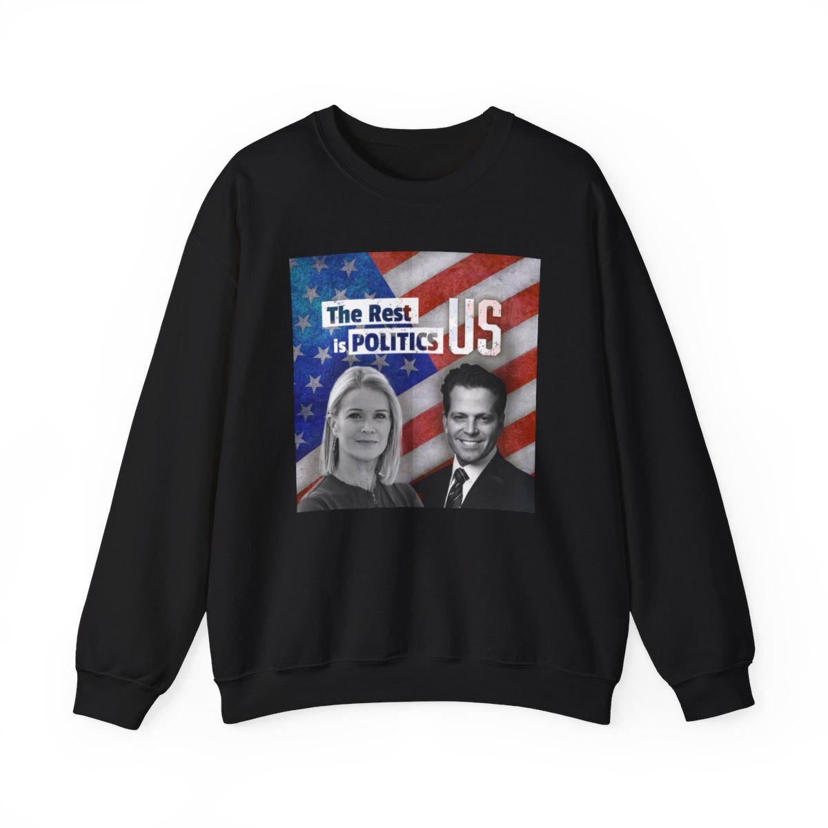 The Rest Is Politics US Sweatshirt | American Flag Political Podcast Merch | The Rest is Politics Podcast
