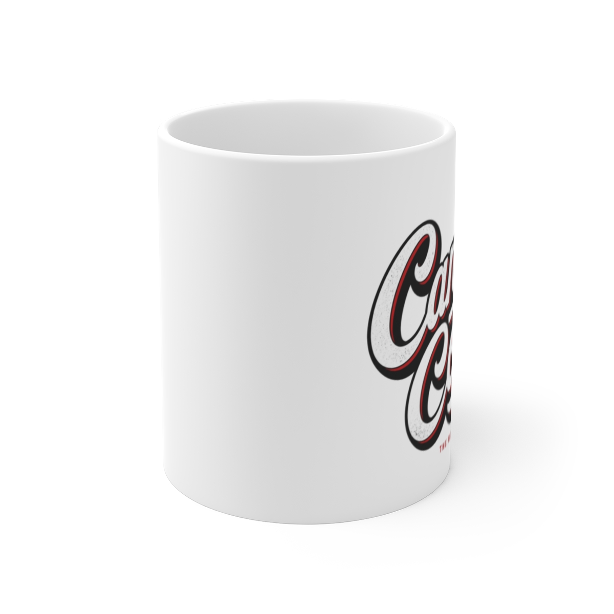 The Rest Is Politics "Candid Convos" White Mug - alternate angle 1, merchandise