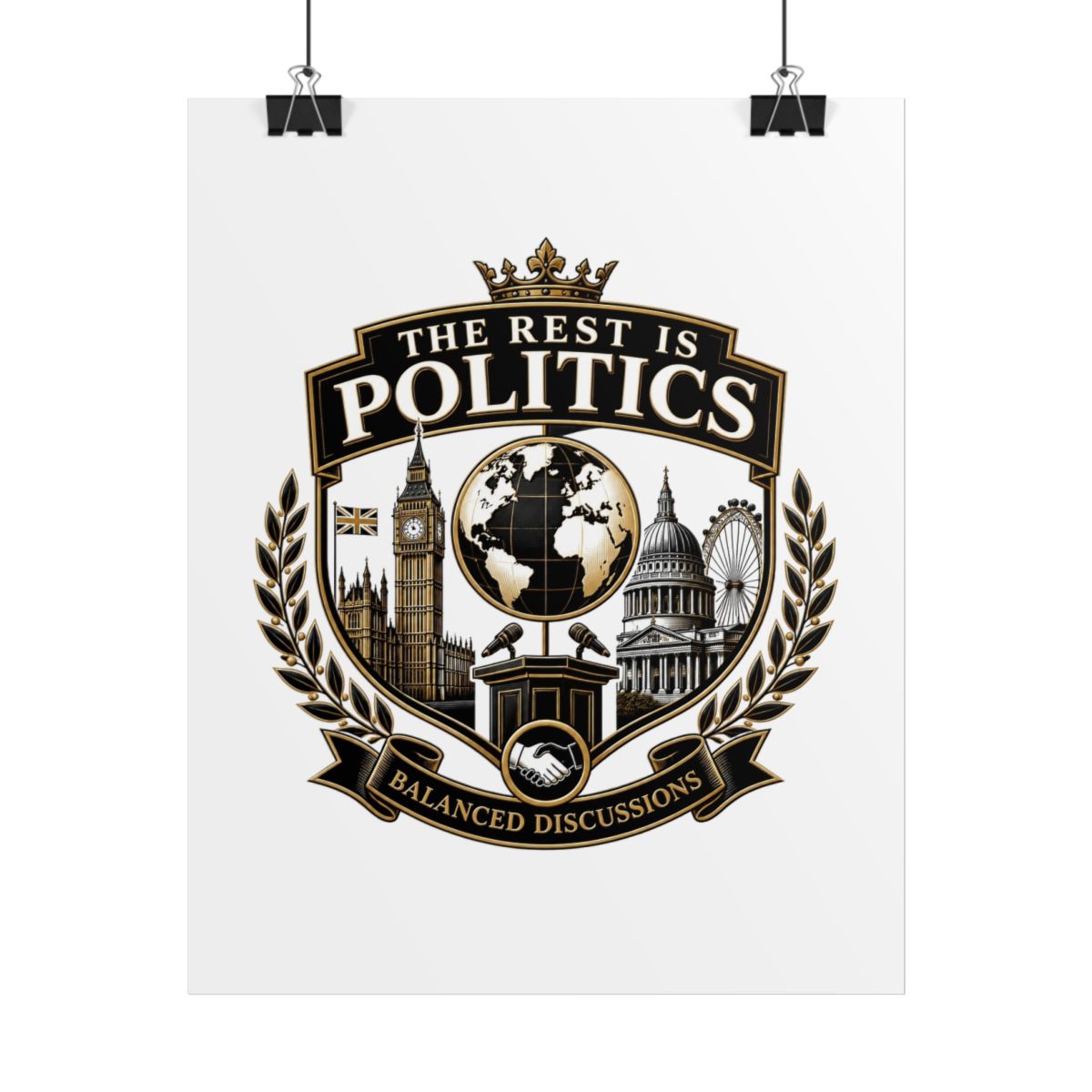 The Rest Is Politics "BALANCED DISCUSSIONS" Poster